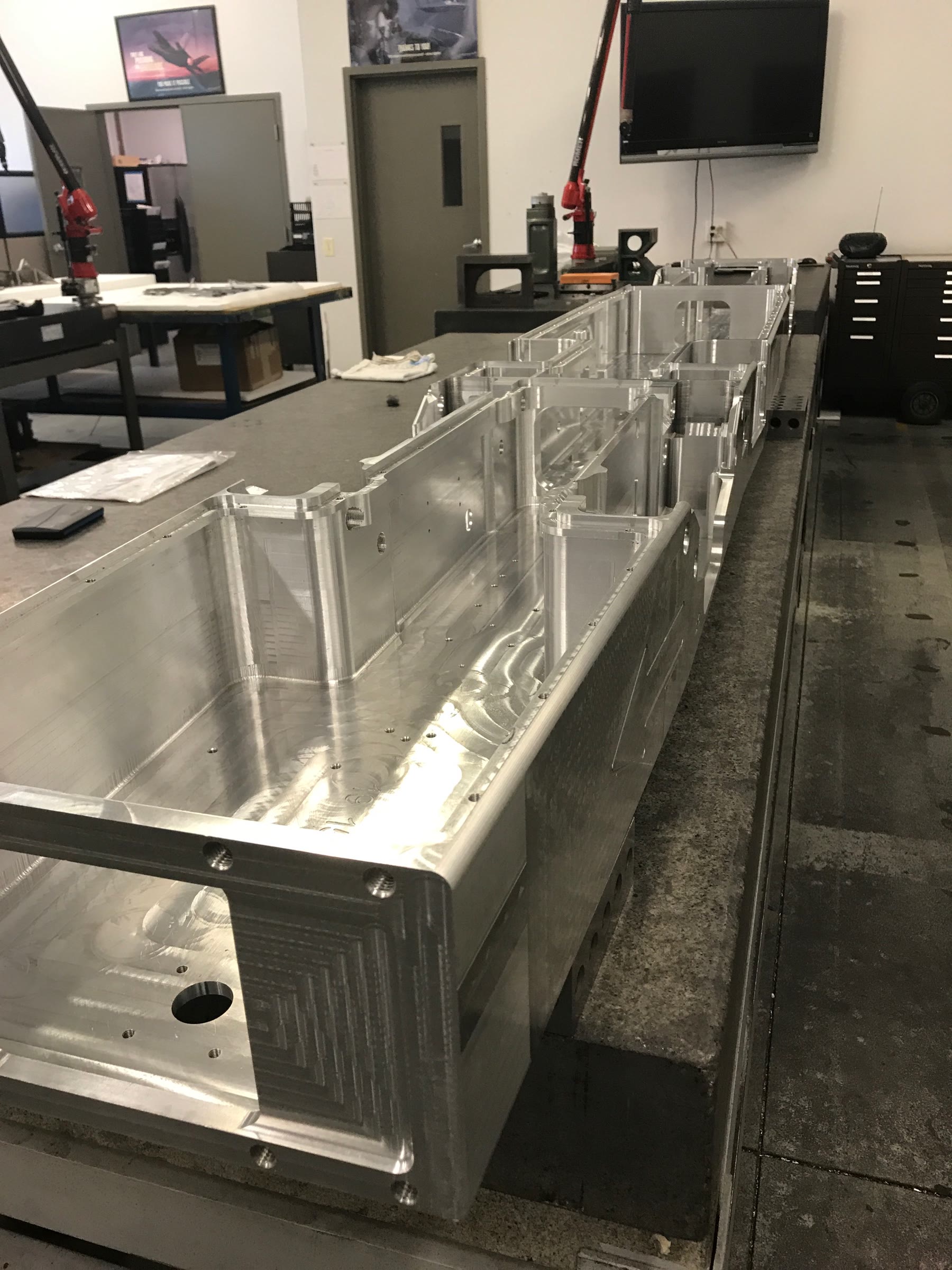 CNC Contract Programming Services large precision machined aluminum structure